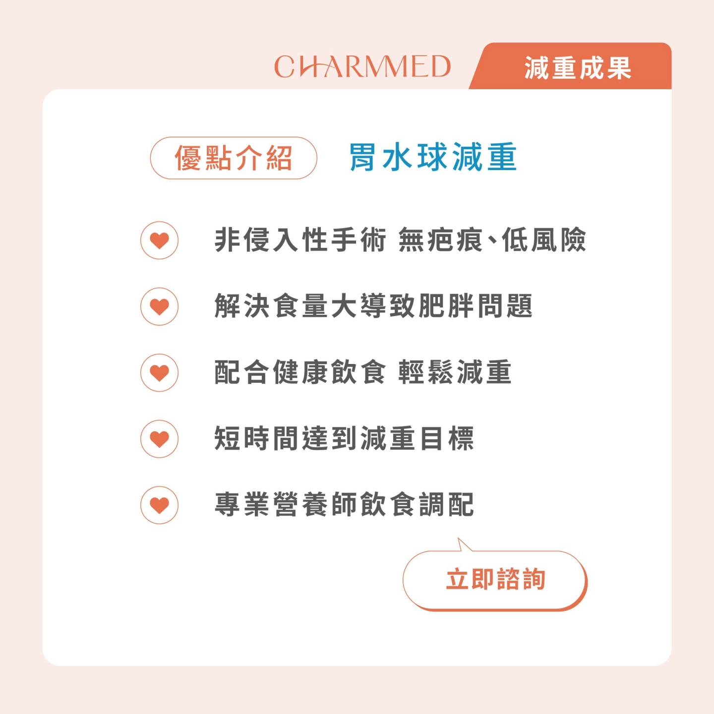 台中誠美學診所 胃水球減重療程優勢