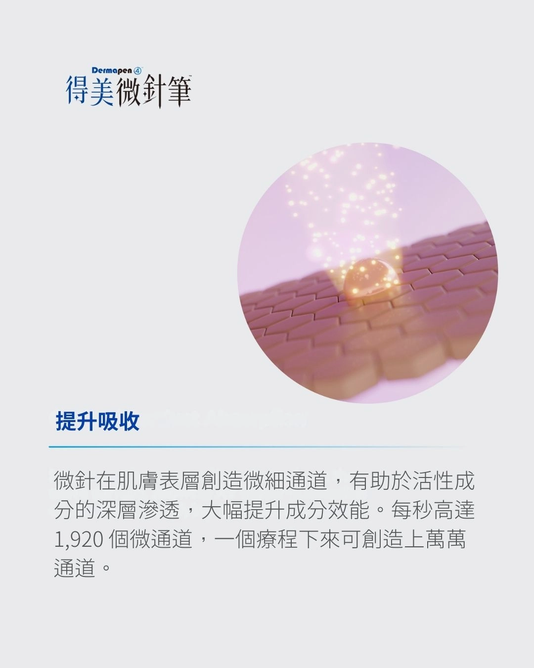 誠美學診所得美微針筆Dermapen 療程介紹提升吸收