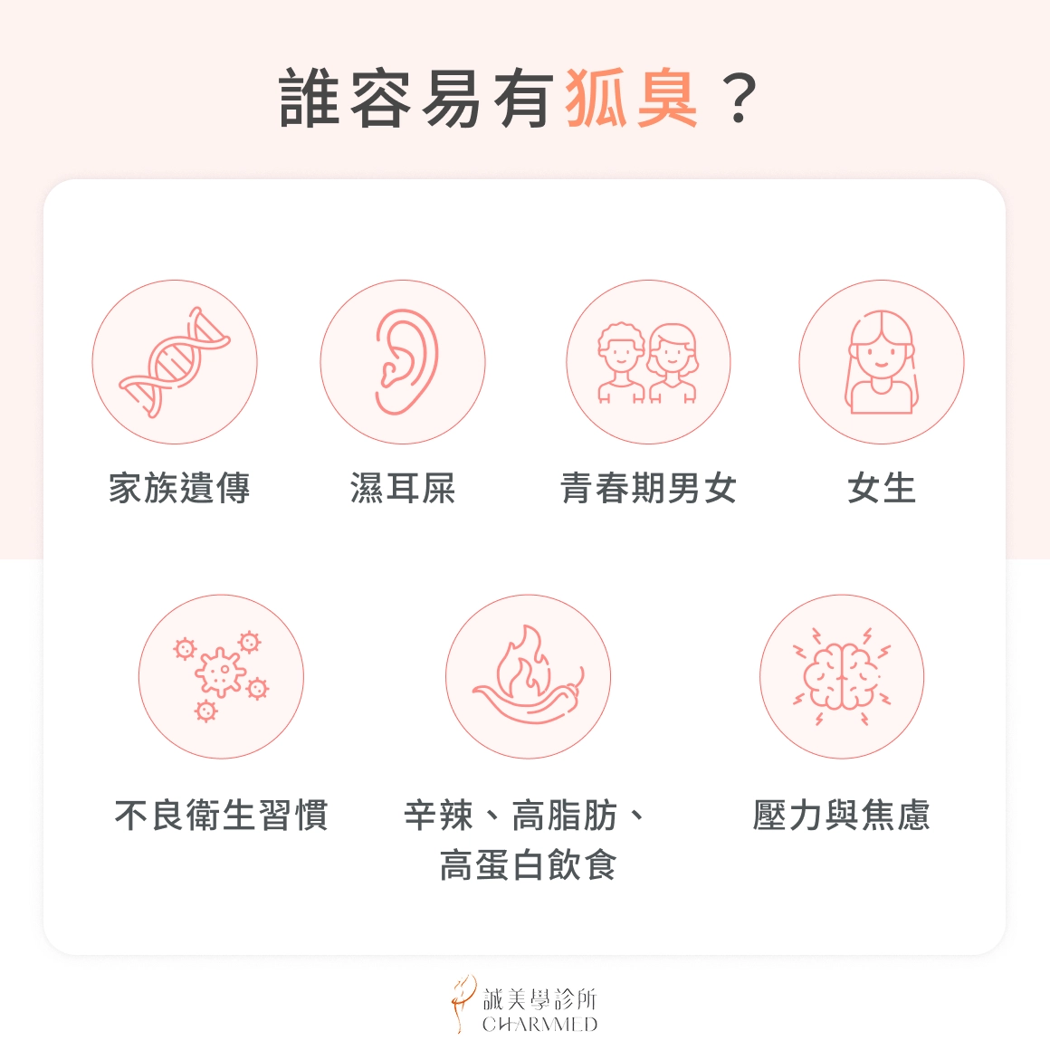 容易出現狐臭的 7 大族群