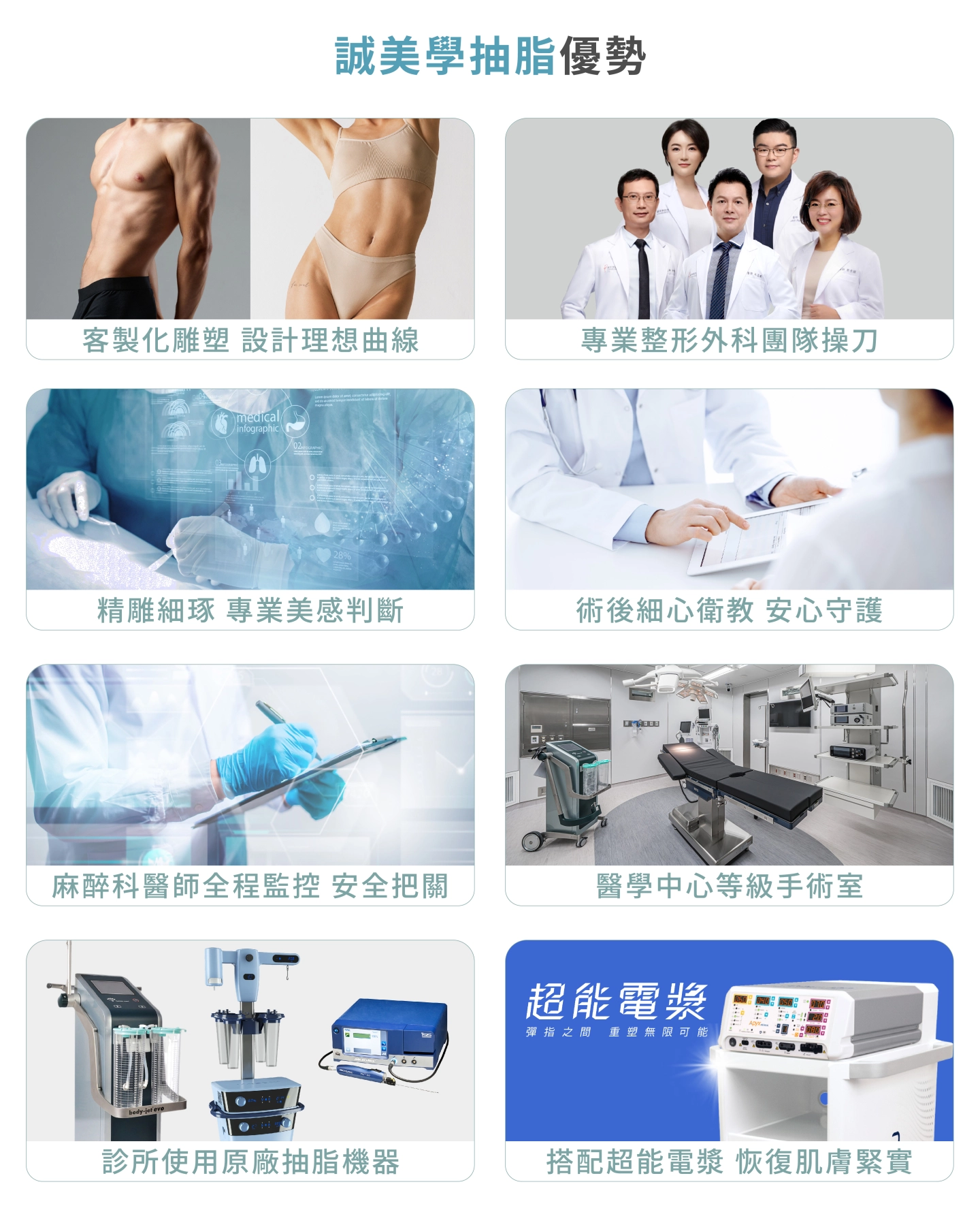 台中誠美學診所抽脂手術優勢説明
